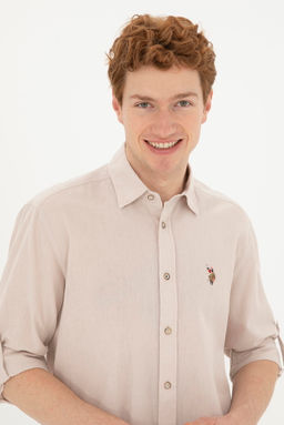 Мужская базовая рубашка с длинным рукавом Stone - U.s. polo assn фото 2