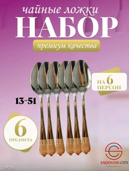 Набор чайных ложек 6 шт
