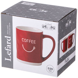 Кружка Lefard Coffee 520 мл красная фото 3