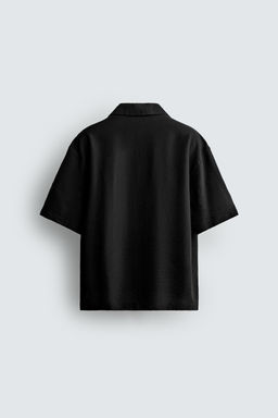 CAMISA REGULAR FIT FLUIDA / Negro - Zara фото 7