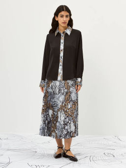 Блузка женская 12521-33087 black/gold