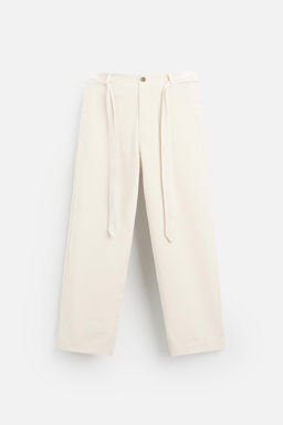 TEXTURED TROUSERS WITH BELT - Zara фото 15