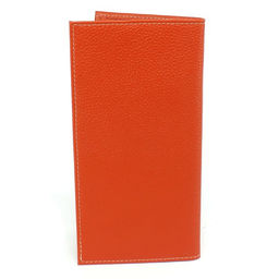 Портмоне/клатч жен Croco-ПР-959 натуральная кожа 4 отд, 8 карм, оранжевый флотер (36) 265490  фото 2