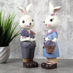 Фигурка Кролик 22 см / 9776 /уп 72/Пасха (Девочка) - ГалеонТрейд фото 5