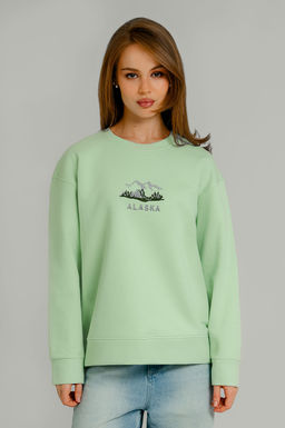 Арт.15112 Свитшот женский 44-52 (5 шт) Цвет:салатовый - Калинка фото 6