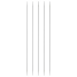 Спицы PRYM 191486 чулочные алюминий d 2.0 мм 20 см 5 шт с острием на обоих концах фото 3