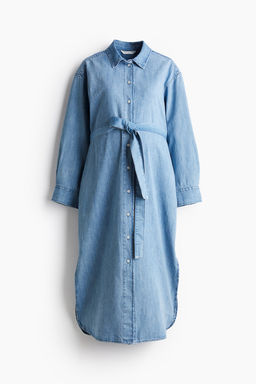MAMA Vestido camisero denim Before & After - H&m фото 6