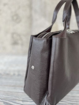 Женская кожаная сумка тоут 3120 Кофе - Sergio valentini фото 7