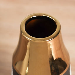 Ваза «Луан», d=5 см, 25.5×11 см, керамика, чёрная