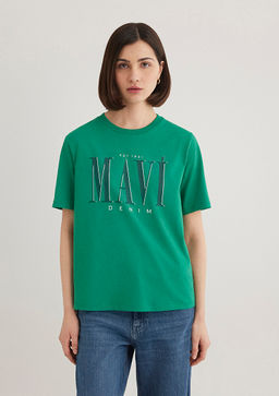 Mavi Logo Bask?l? Yesil Tisort  фото 3
