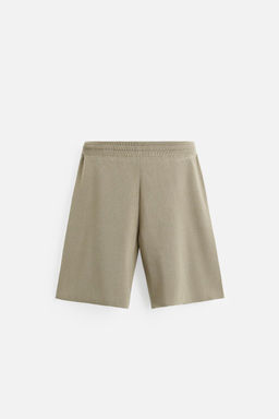 RELAXED FIT KNITTED BERMUDA SHORTS - Zara фото 8