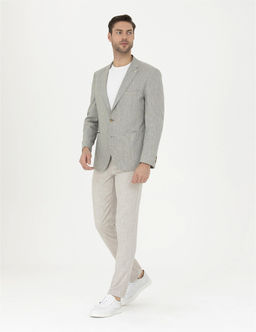 Bej Ex. Slim Fit Kuma_ Pantolon