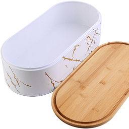 31398 Хлебница 44х21х12,5 угл.сталь/бамбук MB(х4) - Mayer&boch фото 3