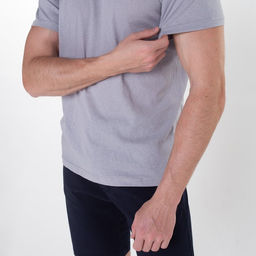 Футболка мужская, цвет серый, размер 48