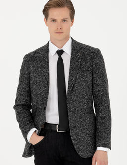 Куртка из смесовой шерсти дымчатого кроя Ex.Slim Fit