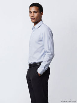 Рубашка мужская Slim Fit текстурированная