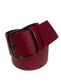 Ремень женский широкий из искусственной кожи, цвет бордовы