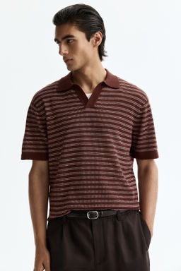 Polo en mezcla de lino Regular Fit - H&m фото 5