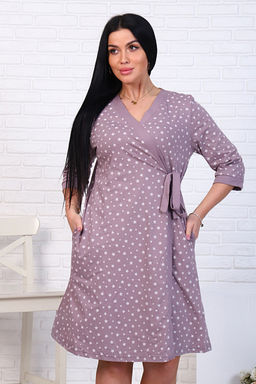 Халат для беременных и кормящих мам, звезды, кофе (10201-9)