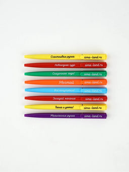 Подарочный набор новогодний, 8 ручек, 8 открыток, 8 блокнотов МИКС