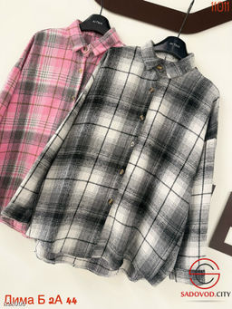 Рубашка женская в клетку