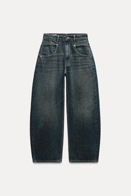 TRF BALLOON MID-RISE JEANS - Zara фото 9