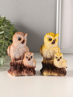 Фигурка «Сова с совенком», 9.5×6×8 см, МИКС