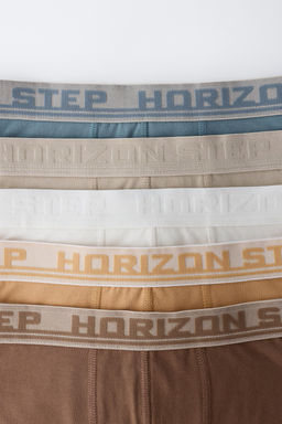 6-14 YEARS/ 5-PACK OF BOXERS WITH EMBOSSED TEXT - Zara фото 2