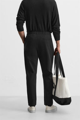 COMFORT FIT JOGGER WAIST TROUSERS - Zara фото 11