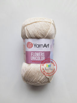 Фловерс однотонный (Flowers Unikolor) пряжа YarnArt 55%хлопок 45%акрил 5х50гр/200м Цвет:758 темно-зеленый