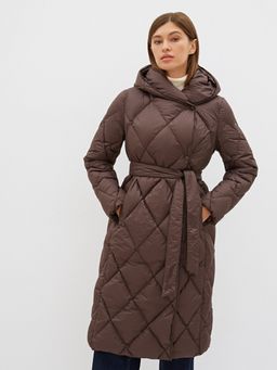 Conso/WDL 210506 - chocolate Пуховое Пальто  фото 7