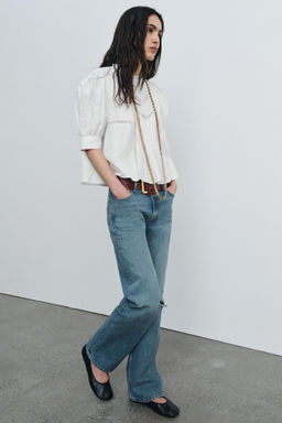 ZW COLLECTION LACE BLOUSE - Zara фото 15