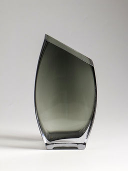 Ваза, «Эйми», 20×11 см, стекло, серая