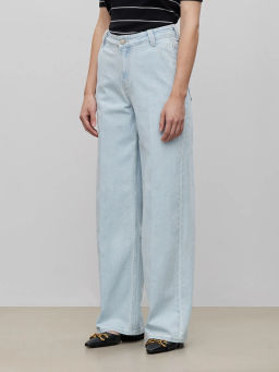 ЕМКА / Джинсы широкие из плотного хлопка - Emka фото 4