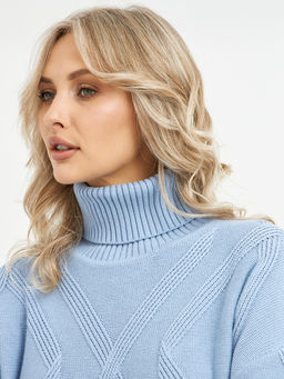 водолазка женская из хлопка с ромбами - Glenfield фото 7