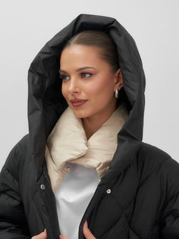 Куртка зимняя HaiLuoZi женская черная утеплитель 200 г/м² - Mtforce фото 13