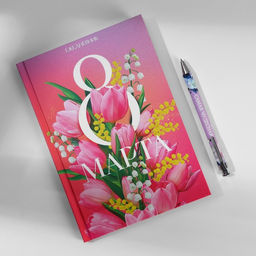 Подарочный набор 8 марта, ежедневник А5, 80 л. и ручка