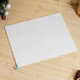 Набор для бани с принтом Водяной дракон: шапка, тапки, коврик, голубой, р. 41-43 - Simaland фото 5