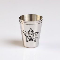 Стопки в чехле Лучший во всём: нержавеющая сталь, набор 3 шт. ? 30 мл