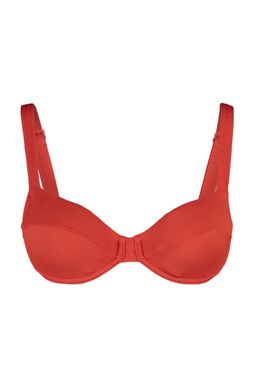 K?rm?z? Balenli Dokulu Bikini Ustu TBESS23BU00066