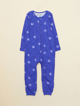 Bisiklet Yaka Uzun Kollu Bask?l? Organik Pamuklu K?z Bebek Tulum 2li - Waikiki фото 2