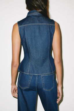 Chaleco denim con peplum - H&m фото 7