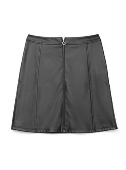 CONTE Юбка А-силуэта с напылением "под кожу" LITA black black