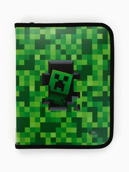 Папка для тетрадей, А5, пластиковая, 18×23×2.5 см «Пиксели»