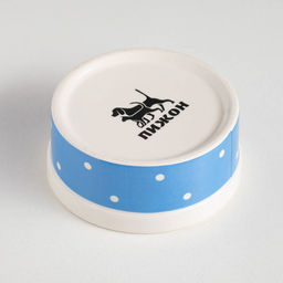 Миска керамическая "Prince" 100 мл малая 8,5 х 3,5 см, голубая