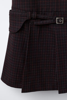 CHECK PINAFORE DRESS - Zara фото 4