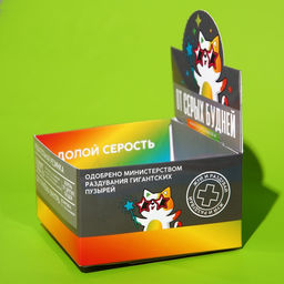 Цена за 50 шт. Жевательная резинка От серых будней, вкус: мята, 1,36 г. Х 50 шт. - Simaland фото 3