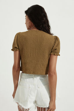 Top arrugado con lazada doble - H&m фото 9