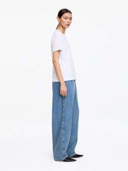 Pantalones denim de cintura el?stica - H&m фото 6