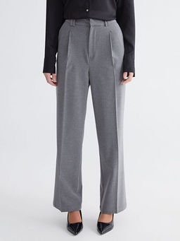 Beli Lastikli Kad?n Pileli Pantolon